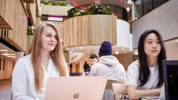 Students at laptop