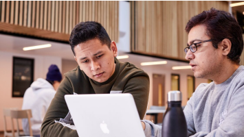 Students at laptop