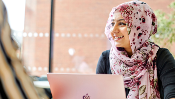 Students at laptop