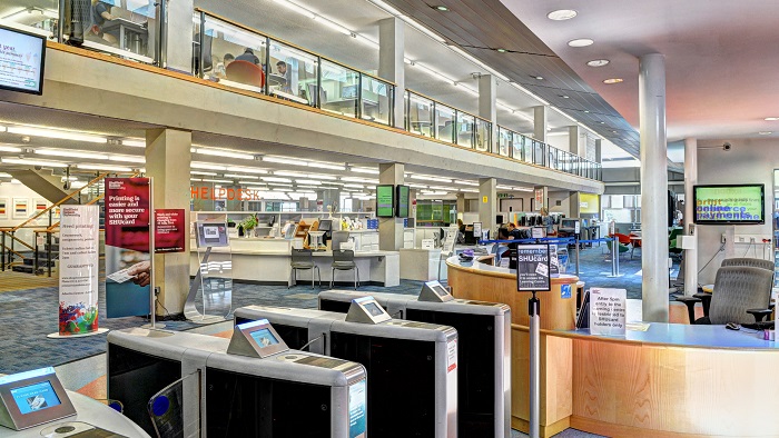 Adsetts Library Main Entrance