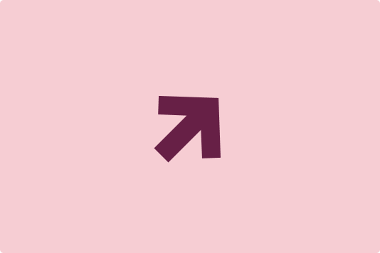 Diagonal arrow glyph