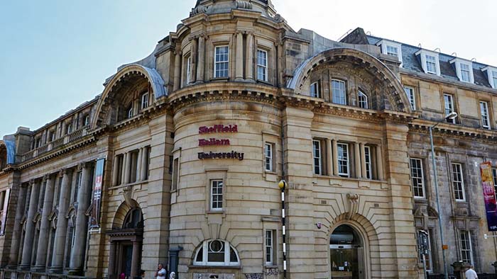 Sheffield Hallam's Head Post Office building viewed from outside