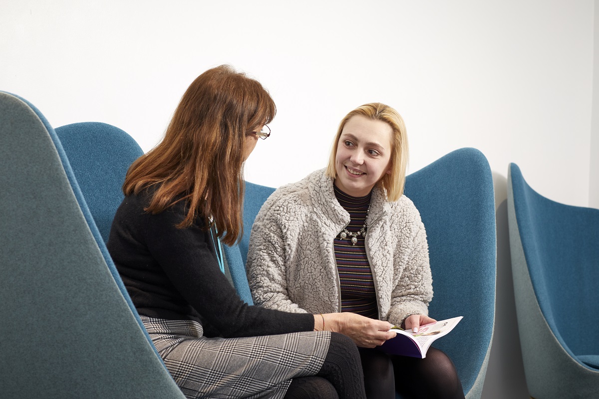 Students having a chat