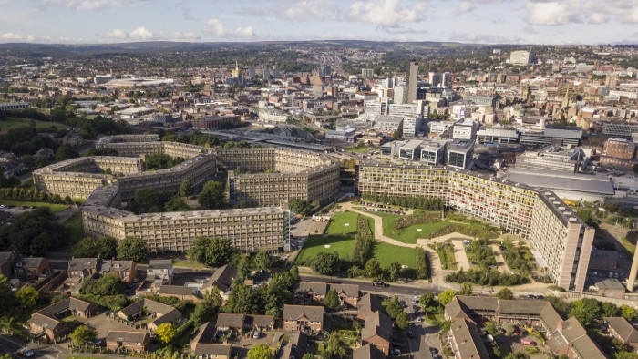 Park Hill flats and surrounding area