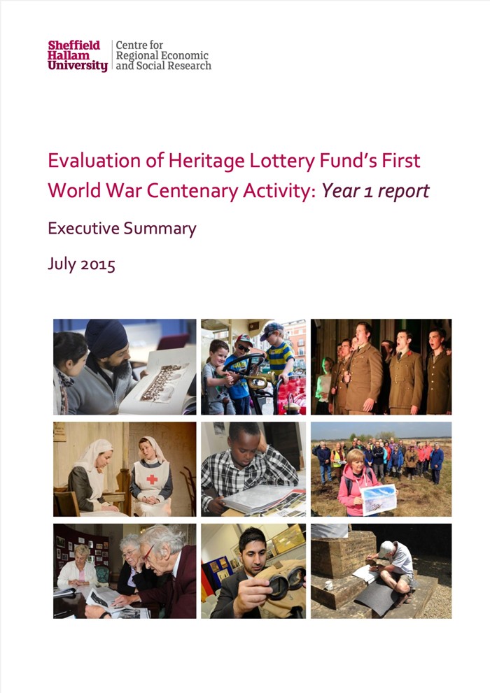 Evaluation of Heritage Lottery Fund’s First World War Centenary Activity: Year 1 report - Executive Summary