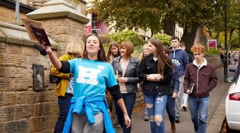 Image of students in a UG open day